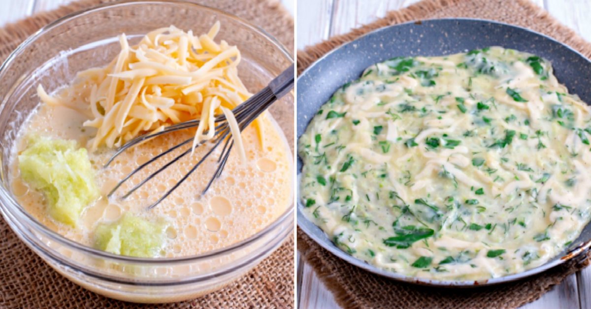 Summer Squash Crepes With Cheese and Herbs