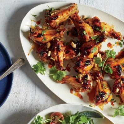 sticky asian chicken wings