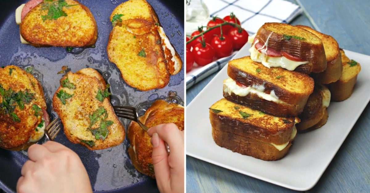 Pan-Fried Stuffed Sandwiches Recipe – Cook It