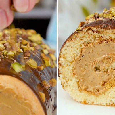 swiss roll with halva