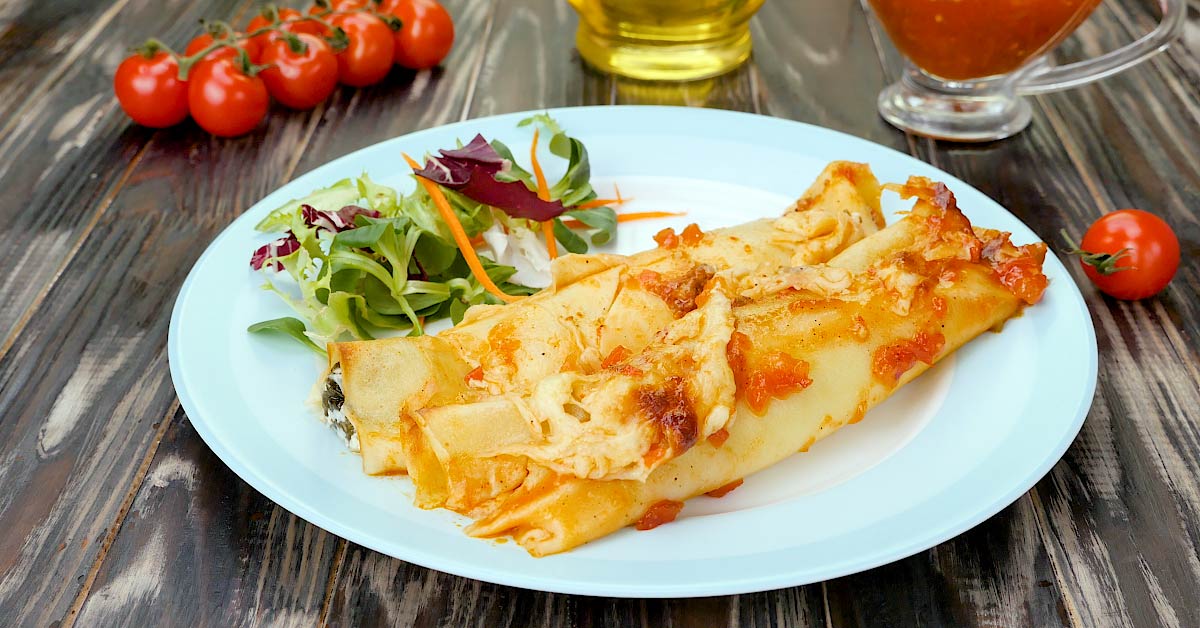 Two-Flavor Crepe Casserole